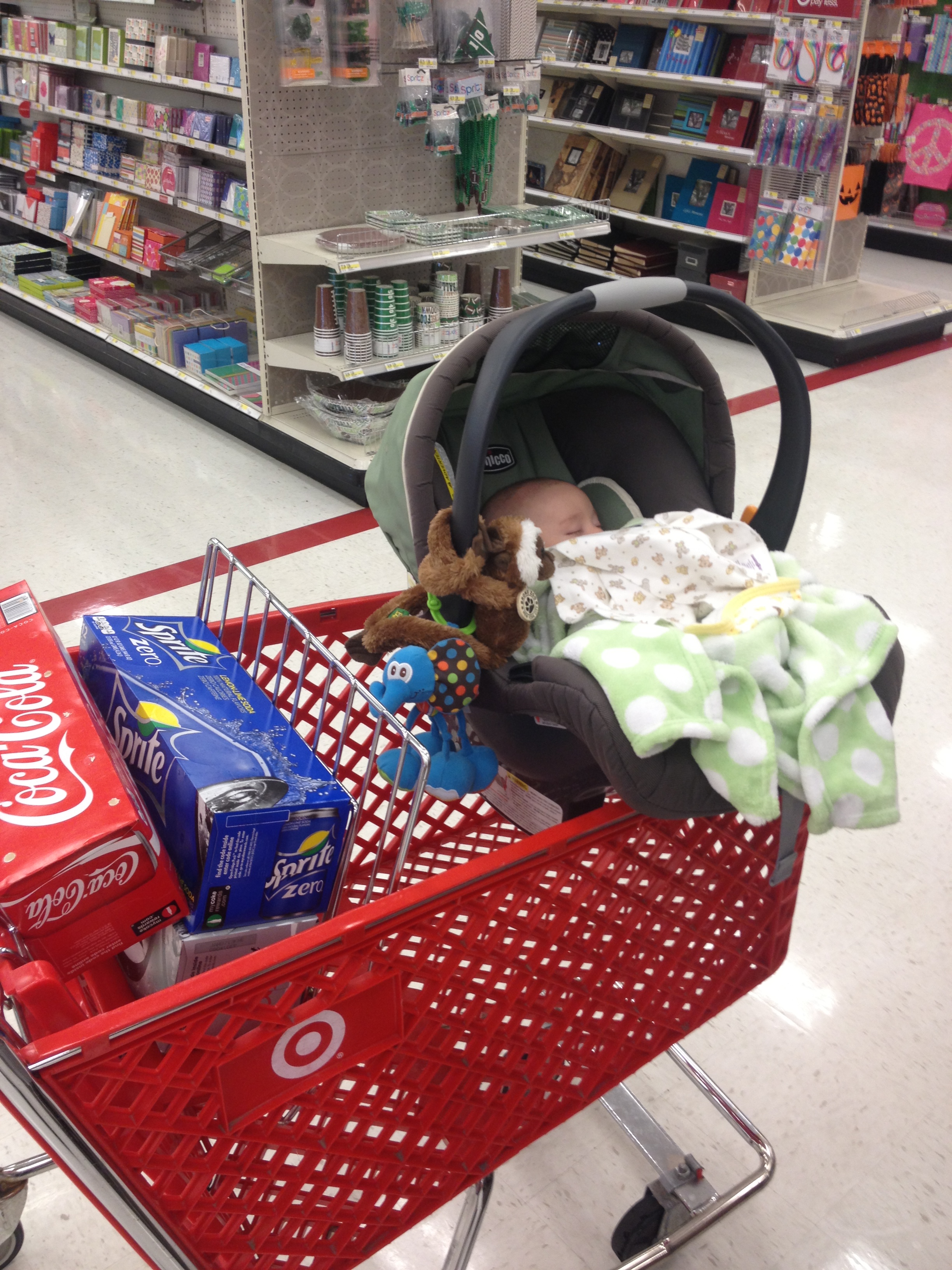car seat grocery cart